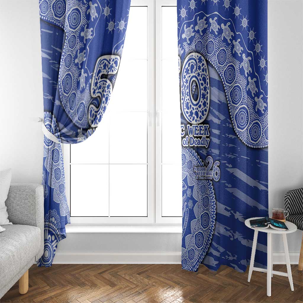 North Melbourne Kangaroos NAIDOC Week 2026 Window Curtain Australian Aboriginal Dot Art Dreamtime Pattern Style