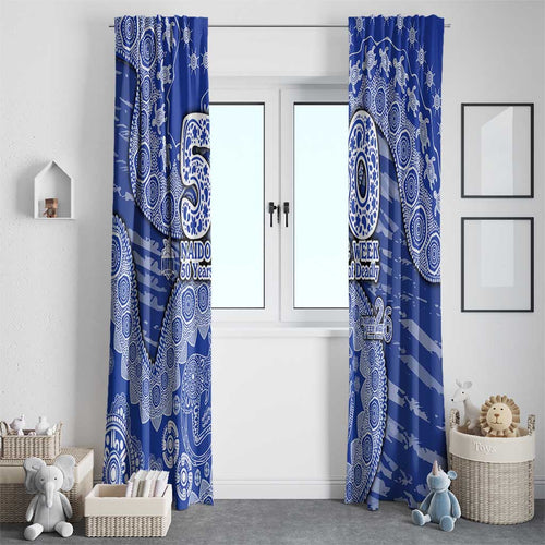 North Melbourne Kangaroos NAIDOC Week 2026 Window Curtain Australian Aboriginal Dot Art Dreamtime Pattern Style