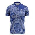 North Melbourne Kangaroos NAIDOC Week 2026 Zipper Polo Shirt Australian Aboriginal Dot Art Dreamtime Pattern Style