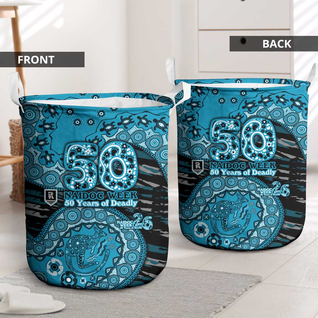 Port Adelaide NAIDOC Week 2026 Laundry Basket Australian Aboriginal Dot Art Dreamtime Pattern Style
