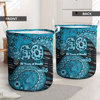 Port Adelaide NAIDOC Week 2026 Laundry Basket Australian Aboriginal Dot Art Dreamtime Pattern Style