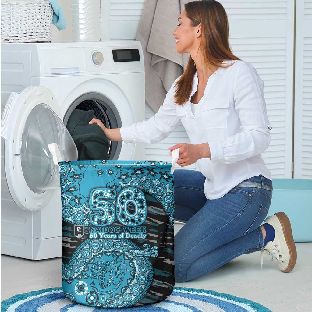 Port Adelaide NAIDOC Week 2026 Laundry Basket Australian Aboriginal Dot Art Dreamtime Pattern Style