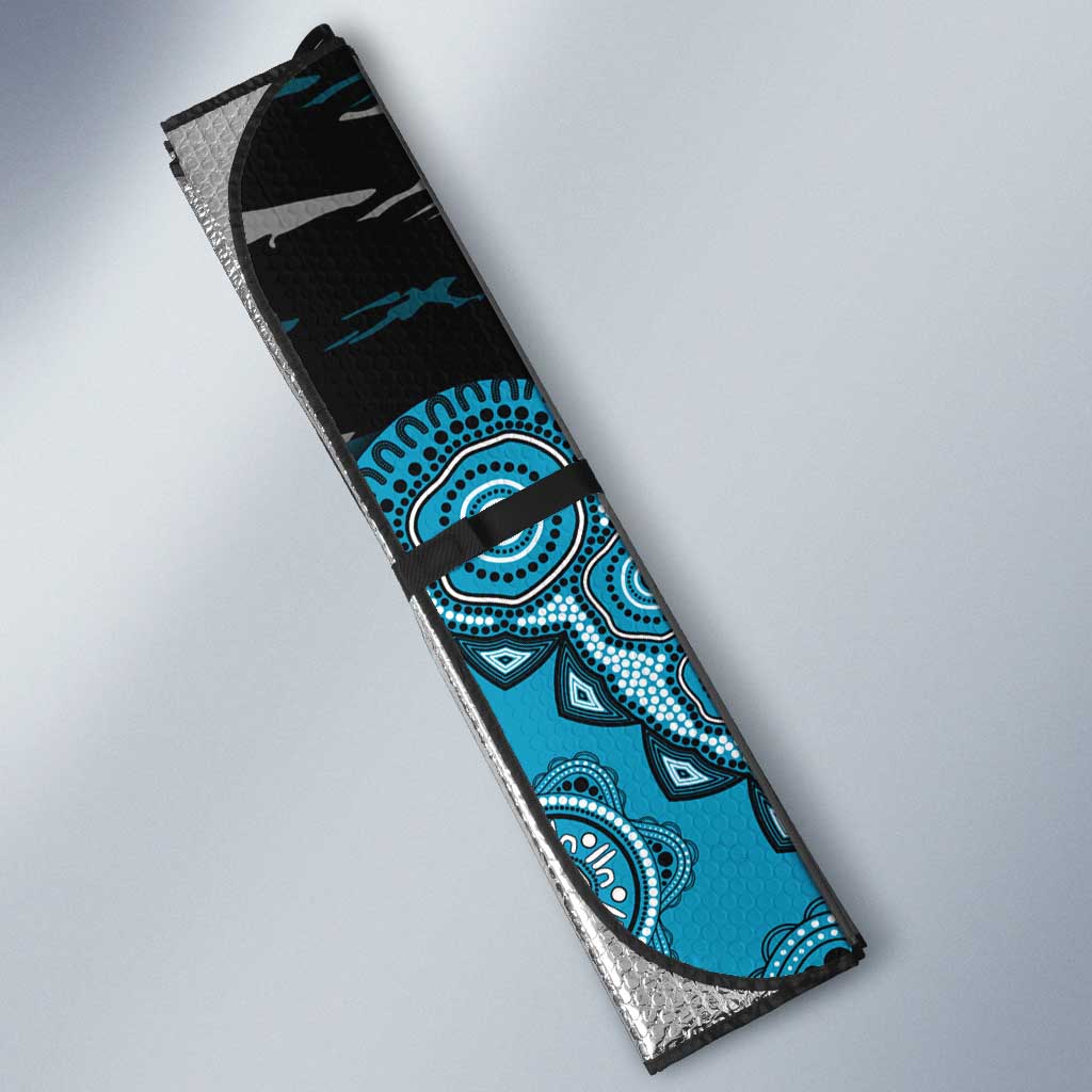 Port Adelaide NAIDOC Week 2026 Auto Sun Shade Australian Aboriginal Dot Art Dreamtime Pattern Style