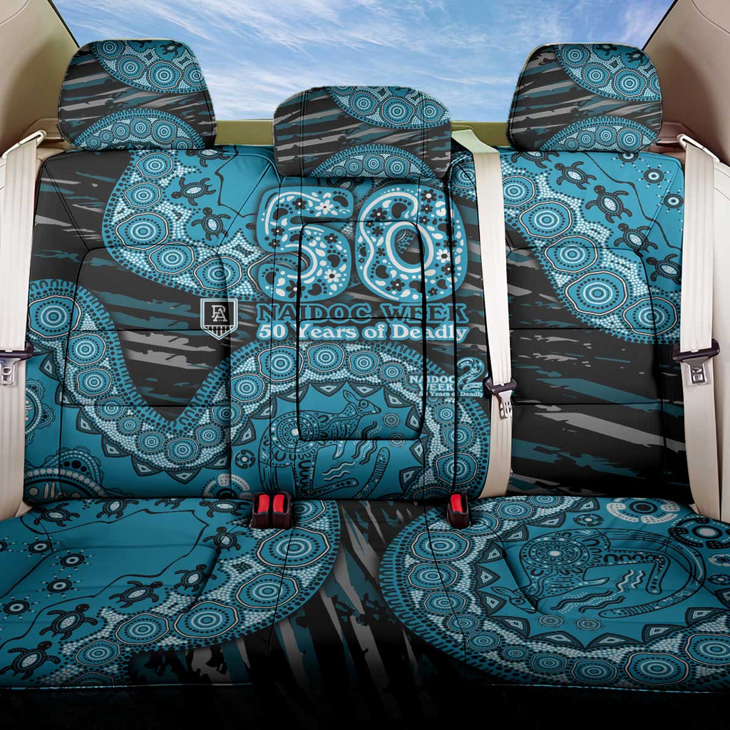 Port Adelaide NAIDOC Week 2026 Back Car Seat Cover Australian Aboriginal Dot Art Dreamtime Pattern Style