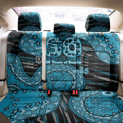 Port Adelaide NAIDOC Week 2026 Back Car Seat Cover Australian Aboriginal Dot Art Dreamtime Pattern Style