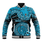 Port Adelaide NAIDOC Week 2026 Baseball Jacket Australian Aboriginal Dot Art Dreamtime Pattern Style