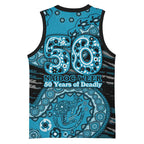 Port Adelaide NAIDOC Week 2026 Basketball Jersey Australian Aboriginal Dot Art Dreamtime Pattern Style