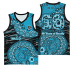 Port Adelaide NAIDOC Week 2026 Basketball Jersey Australian Aboriginal Dot Art Dreamtime Pattern Style