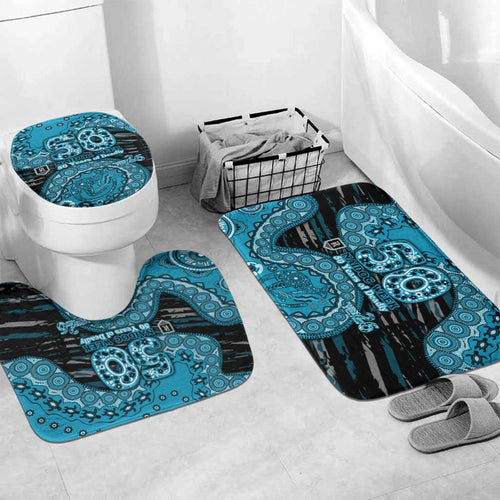 Port Adelaide NAIDOC Week 2026 Bathroom Set Australian Aboriginal Dot Art Dreamtime Pattern Style