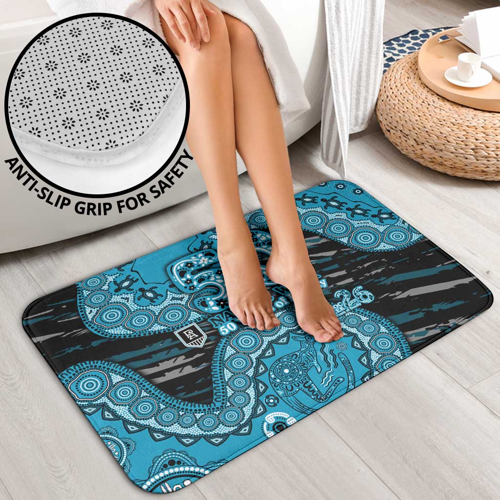 Port Adelaide NAIDOC Week 2026 Bathroom Set Australian Aboriginal Dot Art Dreamtime Pattern Style