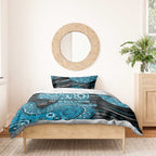 Port Adelaide NAIDOC Week 2026 Bedding Set Australian Aboriginal Dot Art Dreamtime Pattern Style