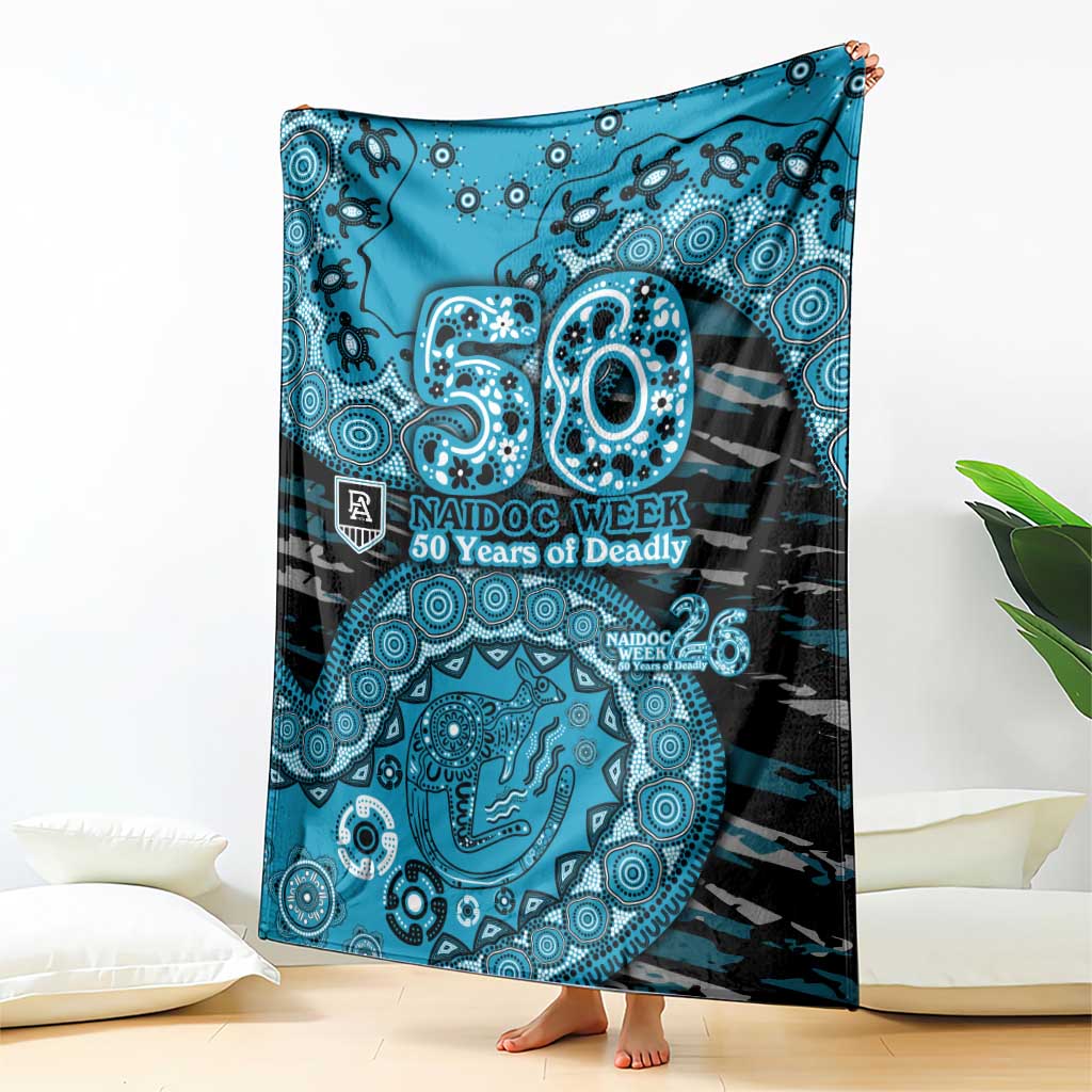 Port Adelaide NAIDOC Week 2026 Blanket Australian Aboriginal Dot Art Dreamtime Pattern Style