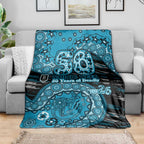 Port Adelaide NAIDOC Week 2026 Blanket Australian Aboriginal Dot Art Dreamtime Pattern Style