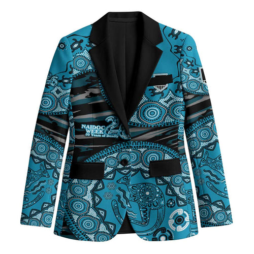 Port Adelaide NAIDOC Week 2026 Blazer Australian Aboriginal Dot Art Dreamtime Pattern Style