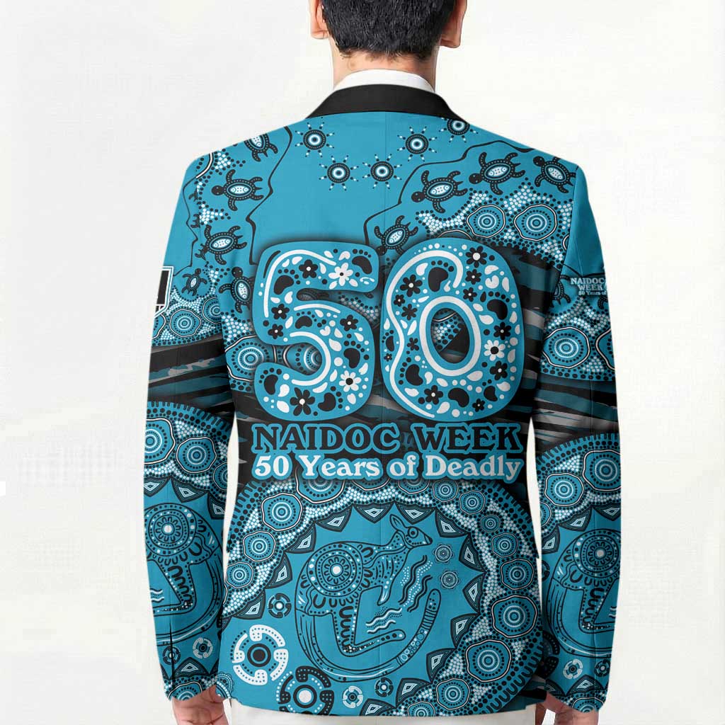 Port Adelaide NAIDOC Week 2026 Blazer Australian Aboriginal Dot Art Dreamtime Pattern Style