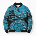 Port Adelaide NAIDOC Week 2026 Bomber Puffer Jacket Australian Aboriginal Dot Art Dreamtime Pattern Style