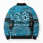 Port Adelaide NAIDOC Week 2026 Bomber Puffer Jacket Australian Aboriginal Dot Art Dreamtime Pattern Style