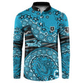 Port Adelaide NAIDOC Week 2026 Button Sweatshirt Australian Aboriginal Dot Art Dreamtime Pattern Style