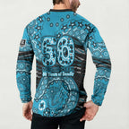 Port Adelaide NAIDOC Week 2026 Button Sweatshirt Australian Aboriginal Dot Art Dreamtime Pattern Style