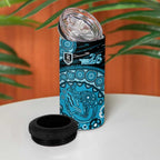 Port Adelaide NAIDOC Week 2026 4 in 1 Can Cooler Tumbler Australian Aboriginal Dot Art Dreamtime Pattern Style