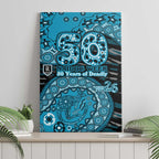 Port Adelaide NAIDOC Week 2026 Canvas Wall Art Australian Aboriginal Dot Art Dreamtime Pattern Style