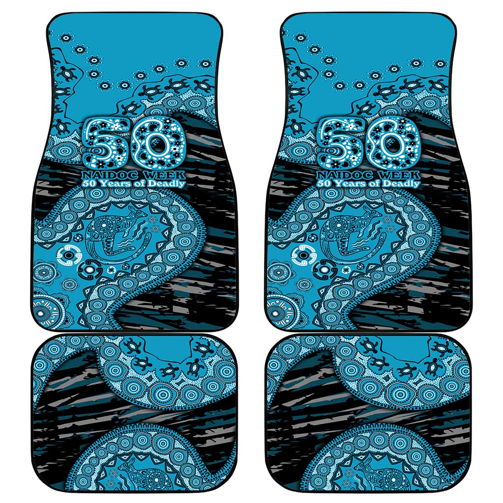 Port Adelaide NAIDOC Week 2026 Car Mats Australian Aboriginal Dot Art Dreamtime Pattern Style