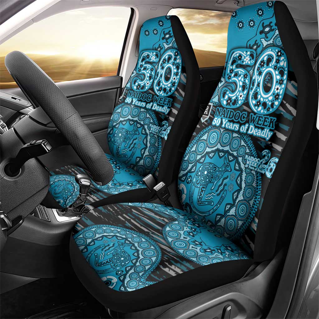 Port Adelaide NAIDOC Week 2026 Car Seat Cover Australian Aboriginal Dot Art Dreamtime Pattern Style