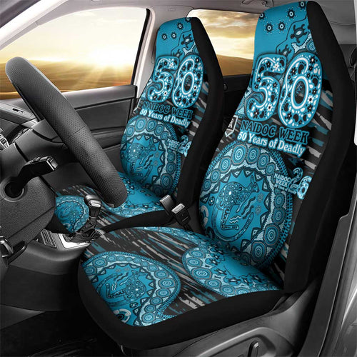Port Adelaide NAIDOC Week 2026 Car Seat Cover Australian Aboriginal Dot Art Dreamtime Pattern Style