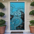 Port Adelaide NAIDOC Week 2026 Door Cover Australian Aboriginal Dot Art Dreamtime Pattern Style