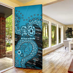 Port Adelaide NAIDOC Week 2026 Door Cover Australian Aboriginal Dot Art Dreamtime Pattern Style