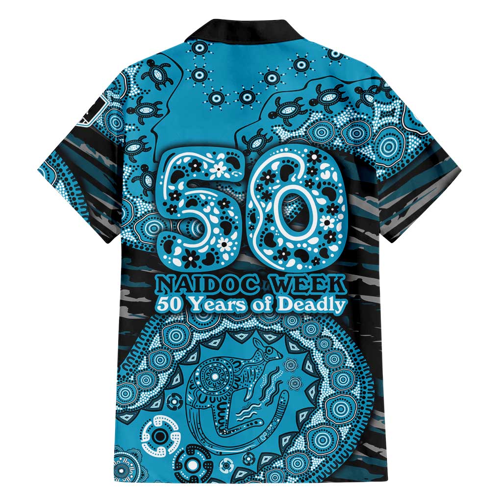 Port Adelaide NAIDOC Week 2026 Family Matching Mermaid Dress and Hawaiian Shirt Australian Aboriginal Dot Art Dreamtime Pattern Style