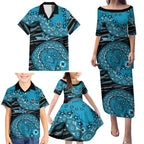 Port Adelaide NAIDOC Week 2026 Family Matching Puletasi and Hawaiian Shirt Australian Aboriginal Dot Art Dreamtime Pattern Style