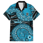 Port Adelaide NAIDOC Week 2026 Family Matching Short Sleeve Bodycon Dress and Hawaiian Shirt Australian Aboriginal Dot Art Dreamtime Pattern Style