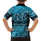 Port Adelaide NAIDOC Week 2026 Family Matching Tank Maxi Dress and Hawaiian Shirt Australian Aboriginal Dot Art Dreamtime Pattern Style