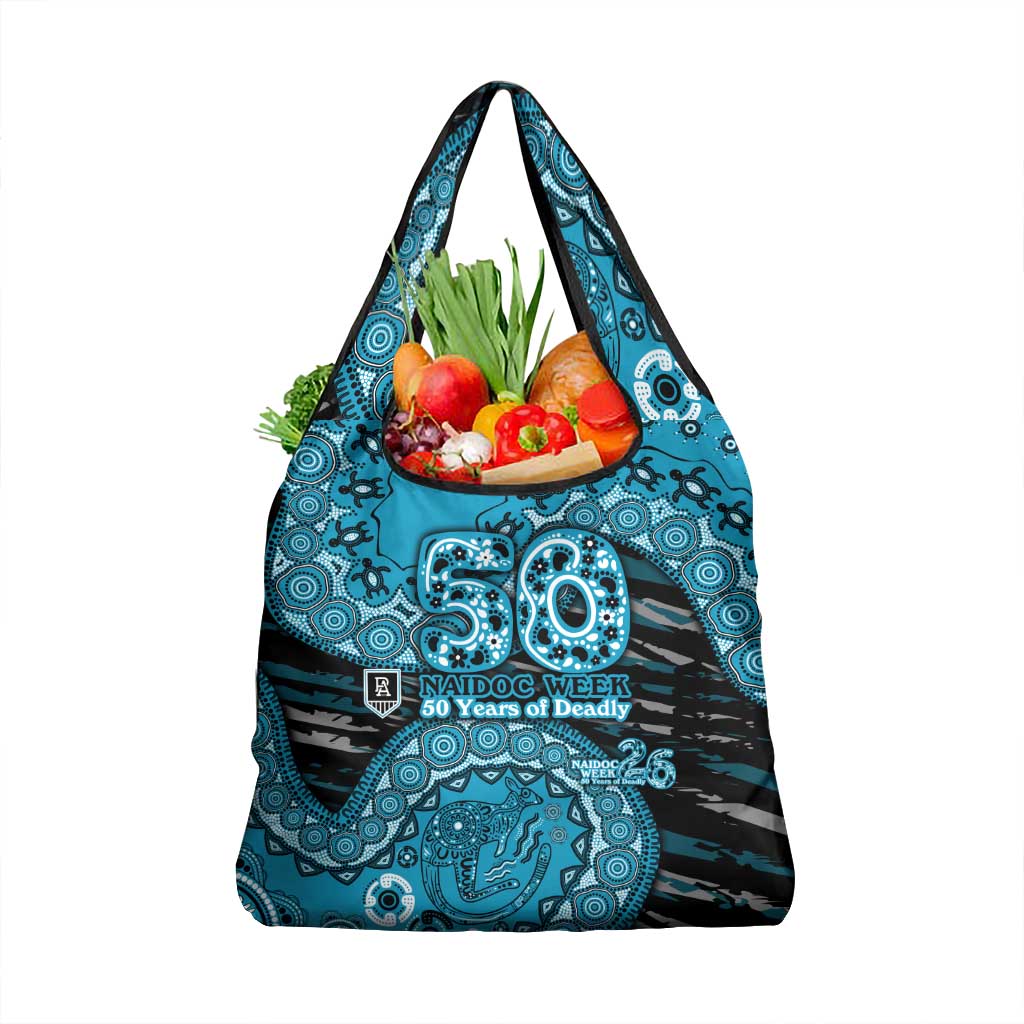 Port Adelaide NAIDOC Week 2026 Grocery Bag Australian Aboriginal Dot Art Dreamtime Pattern Style