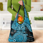 Port Adelaide NAIDOC Week 2026 Grocery Bag Australian Aboriginal Dot Art Dreamtime Pattern Style