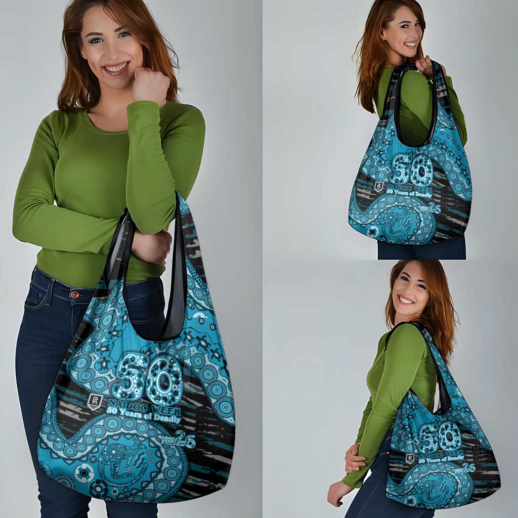 Port Adelaide NAIDOC Week 2026 Grocery Bag Australian Aboriginal Dot Art Dreamtime Pattern Style