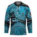 Port Adelaide NAIDOC Week 2026 Hockey Jersey Australian Aboriginal Dot Art Dreamtime Pattern Style