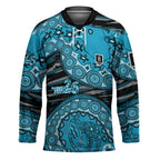 Port Adelaide NAIDOC Week 2026 Hockey Jersey Australian Aboriginal Dot Art Dreamtime Pattern Style