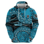 Port Adelaide NAIDOC Week 2026 Hoodie Australian Aboriginal Dot Art Dreamtime Pattern Style