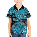 Port Adelaide NAIDOC Week 2026 Kid Hawaiian Shirt Australian Aboriginal Dot Art Dreamtime Pattern Style