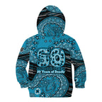 Port Adelaide NAIDOC Week 2026 Kid Hoodie Australian Aboriginal Dot Art Dreamtime Pattern Style