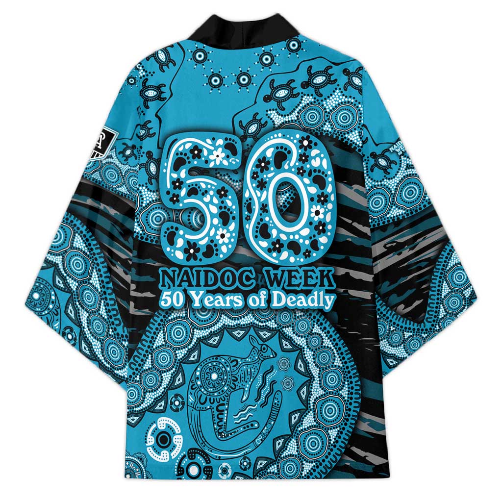 Port Adelaide NAIDOC Week 2026 Kimono Australian Aboriginal Dot Art Dreamtime Pattern Style