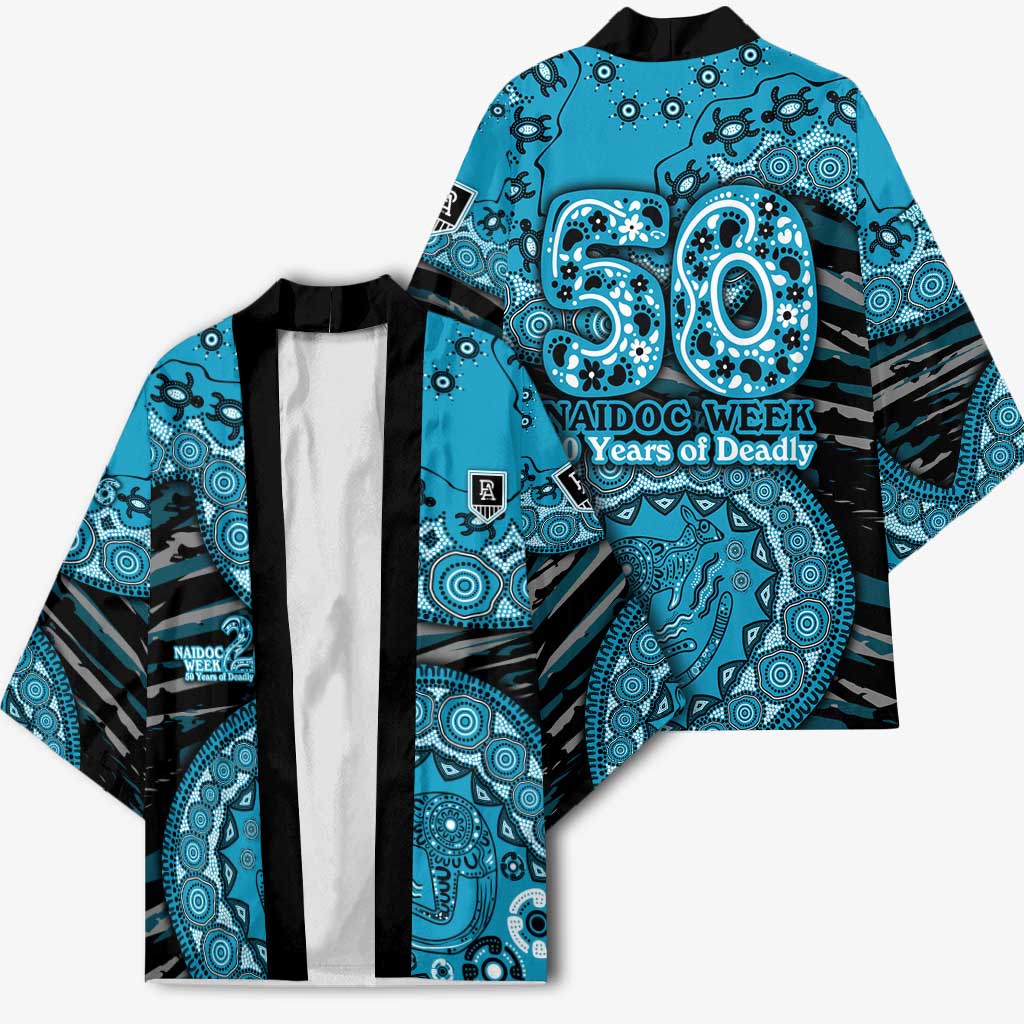 Port Adelaide NAIDOC Week 2026 Kimono Australian Aboriginal Dot Art Dreamtime Pattern Style