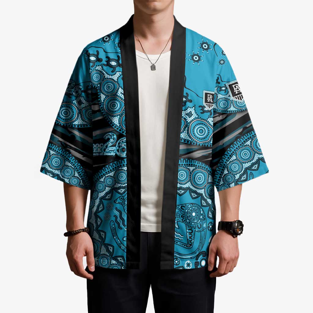 Port Adelaide NAIDOC Week 2026 Kimono Australian Aboriginal Dot Art Dreamtime Pattern Style