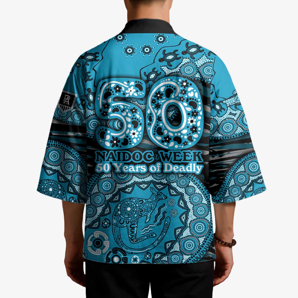 Port Adelaide NAIDOC Week 2026 Kimono Australian Aboriginal Dot Art Dreamtime Pattern Style
