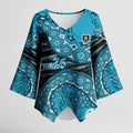Port Adelaide NAIDOC Week 2026 Kimono Sleeve Blouse Australian Aboriginal Dot Art Dreamtime Pattern Style