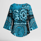 Port Adelaide NAIDOC Week 2026 Kimono Sleeve Blouse Australian Aboriginal Dot Art Dreamtime Pattern Style