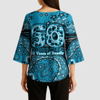 Port Adelaide NAIDOC Week 2026 Kimono Sleeve Blouse Australian Aboriginal Dot Art Dreamtime Pattern Style