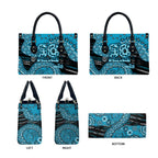 Port Adelaide NAIDOC Week 2026 Leather Bag Australian Aboriginal Dot Art Dreamtime Pattern Style